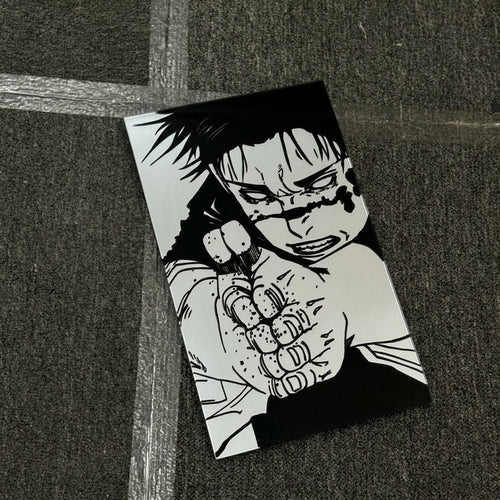 Anime Art Mirror - Intense Manga Character Wall Decor - 40x24cm