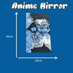 Anime Art Mirror - Intense Manga Character Wall Decor - 40x24cm LiquidMirror