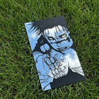 Anime Art Mirror - Intense Manga Character Wall Decor - 40x24cm LiquidMirror