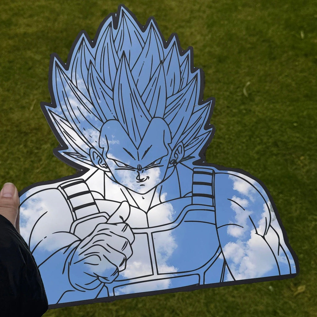 Dragon Ball Z Vegeta Goku mirror decor