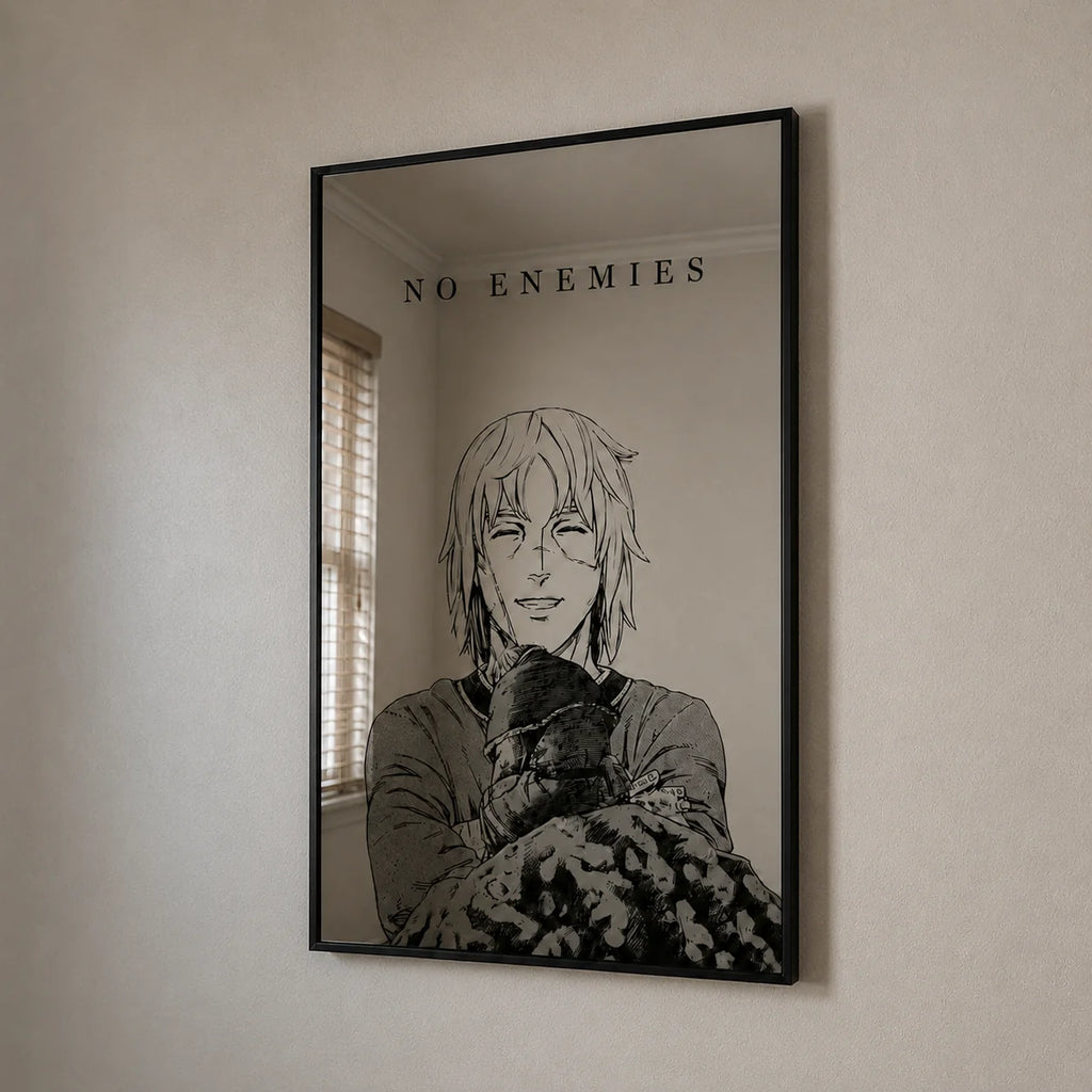 Thorfinn "No Enemies" Wall Mirror | Vinland Saga Anime Decor LiquidMirror