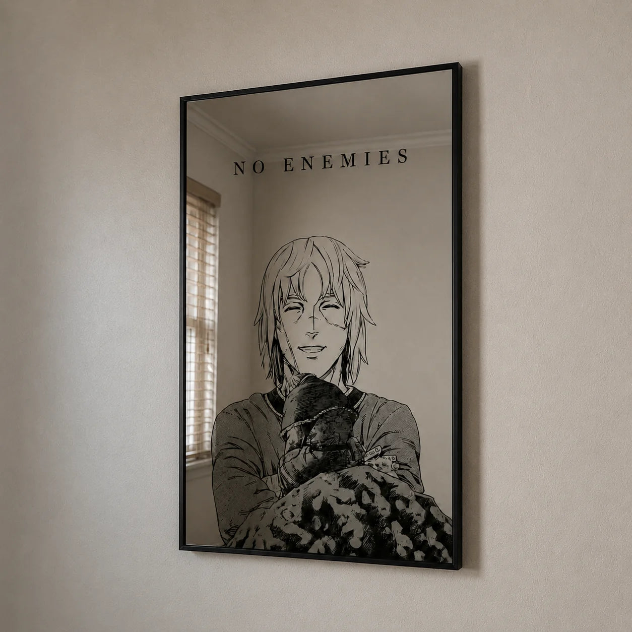 Thorfinn "No Enemies" Wall Mirror | Vinland Saga Anime Decor LiquidMirror