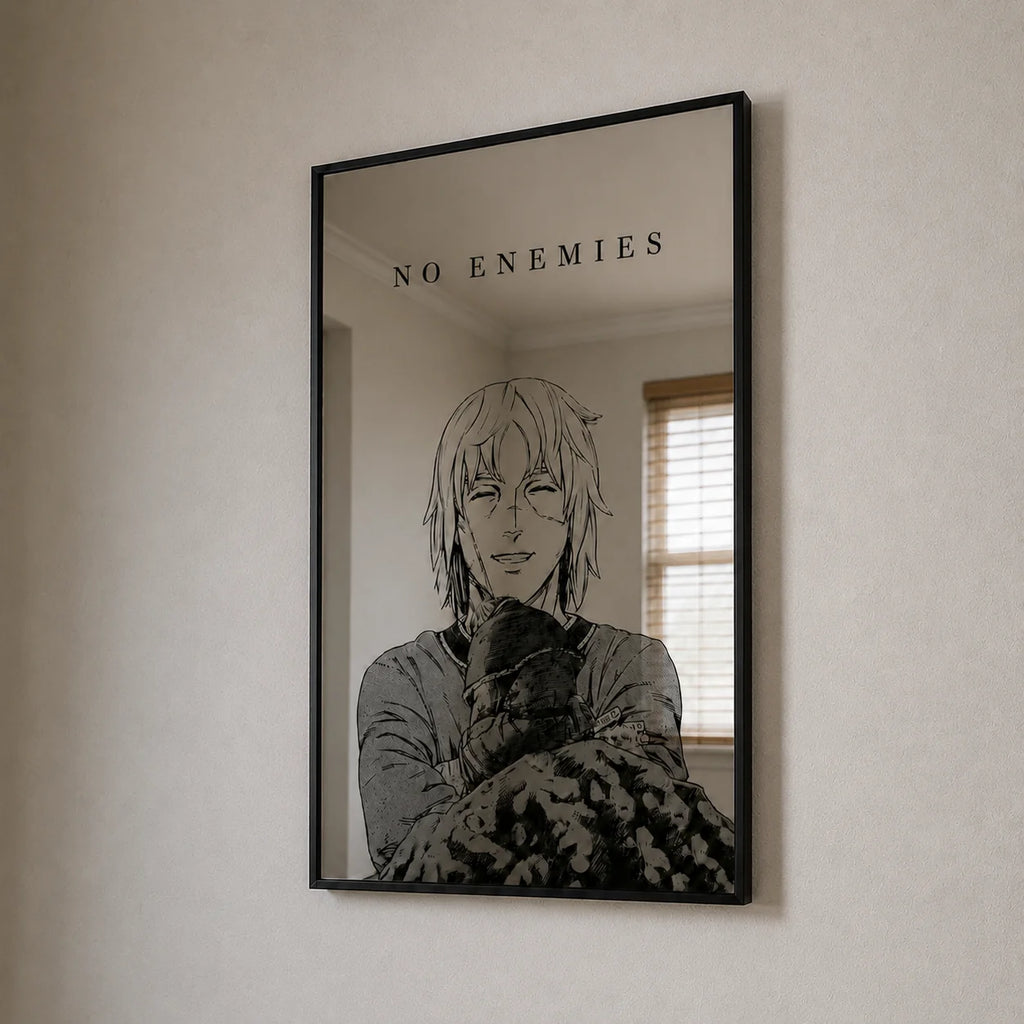 Thorfinn "No Enemies" Wall Mirror | Vinland Saga Anime Decor LiquidMirror