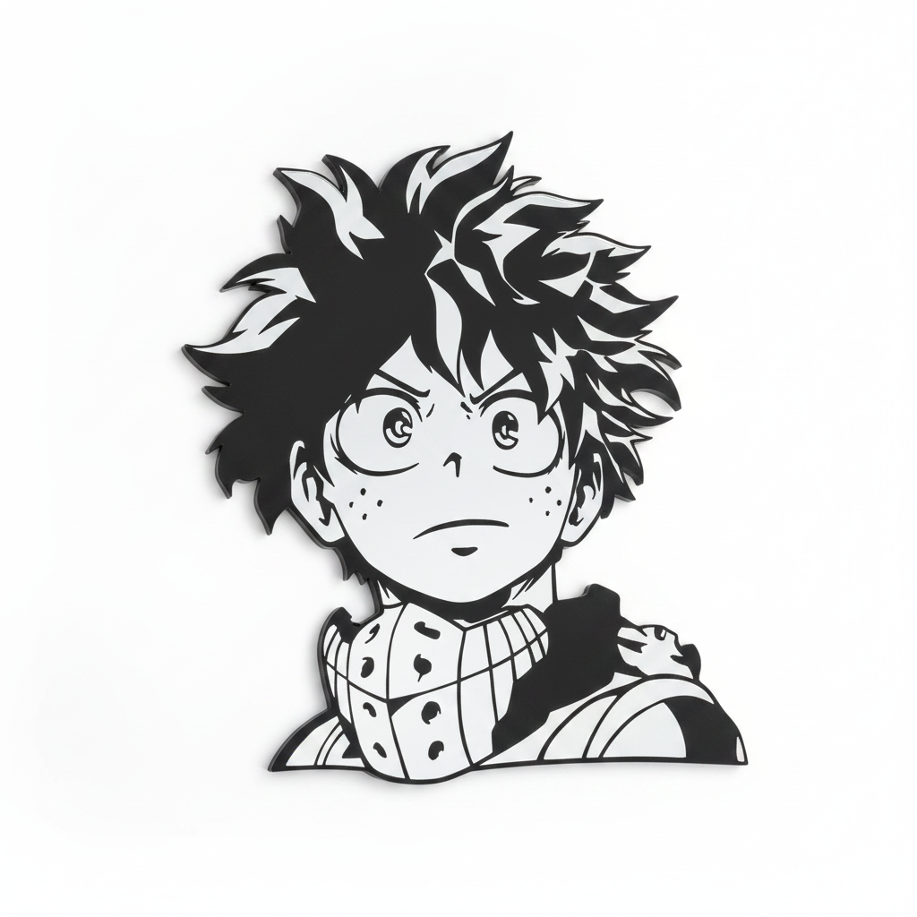 My Hero Academia Deku Anime Wall Mirror Decor