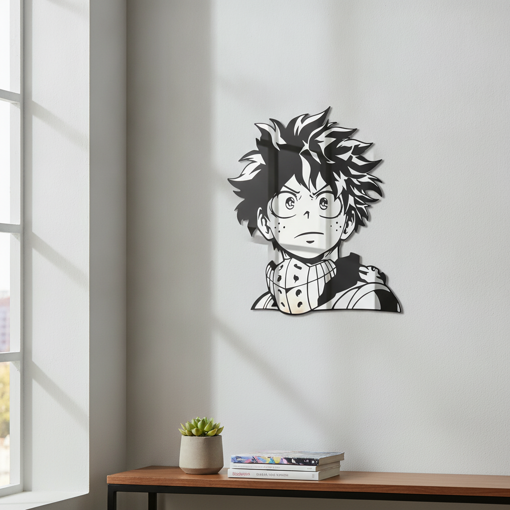 My Hero Academia Deku Anime Wall Mirror Decor