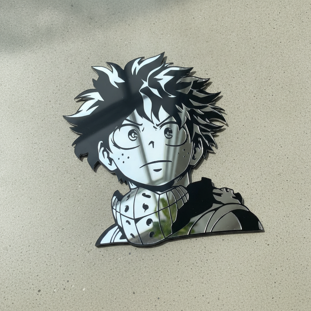 My Hero Academia Deku Anime Wall Mirror Decor