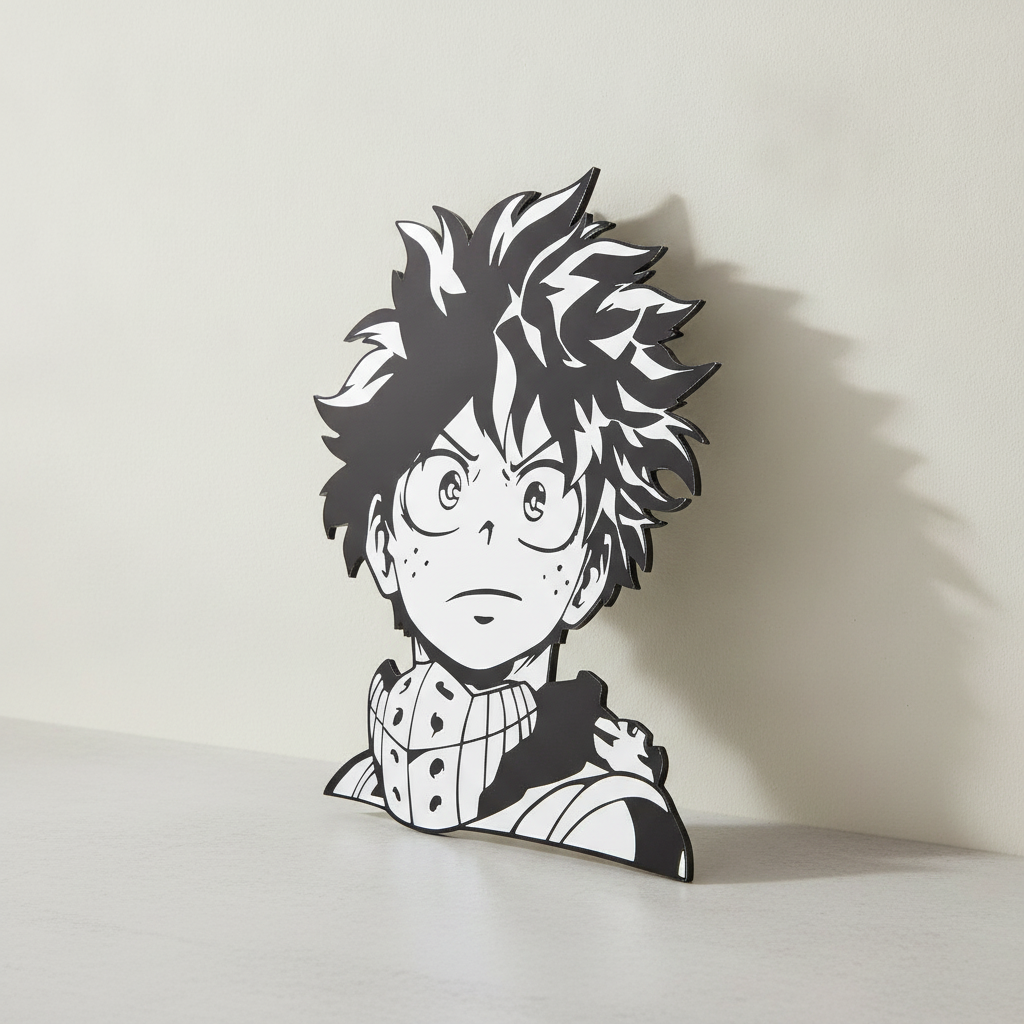 My Hero Academia Deku Anime Wall Mirror Decor