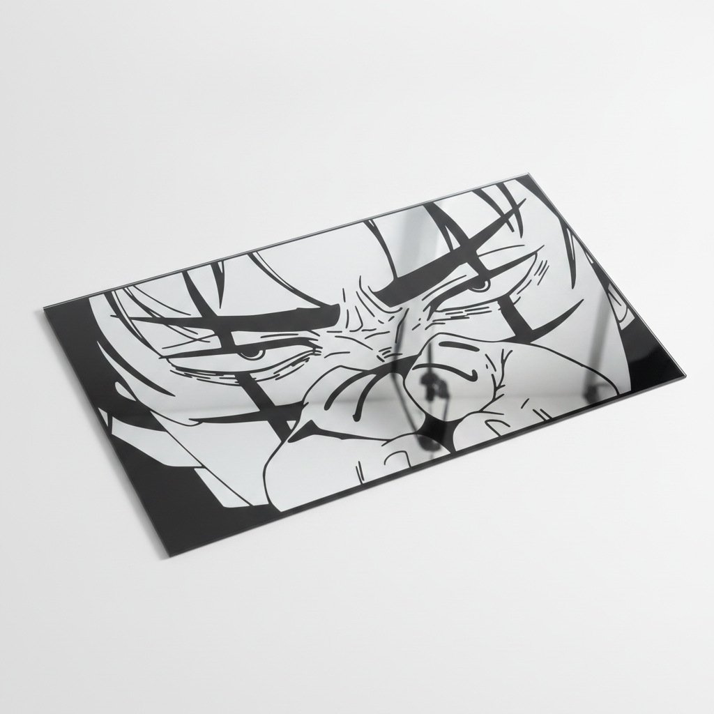 Iconic Anime Face Reflective Wall Art Mirror