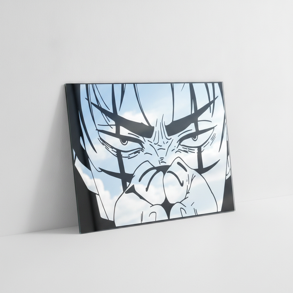 Iconic Anime Face Reflective Wall Art Mirror