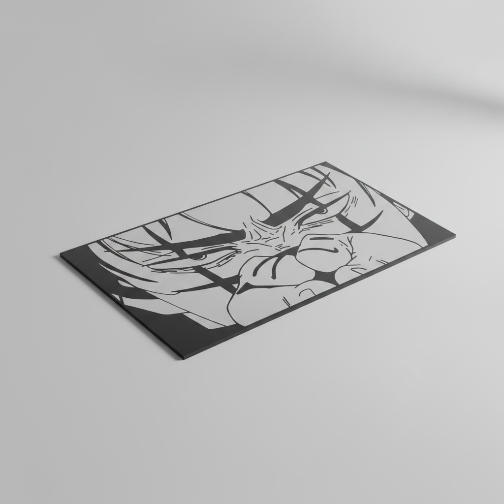Iconic Anime Face Reflective Wall Art Mirror