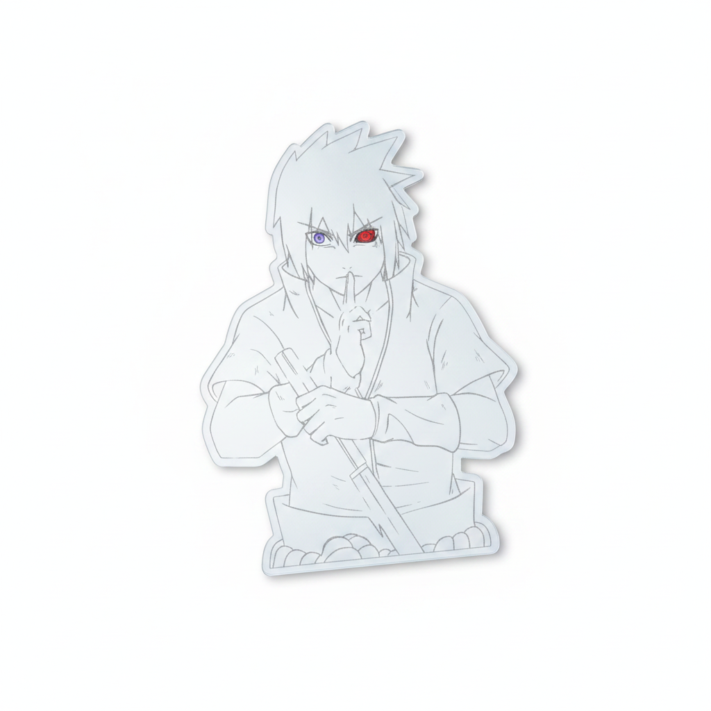Sasuke Uchiha Anime Mirror Decor - Sharingan & Rinnegan