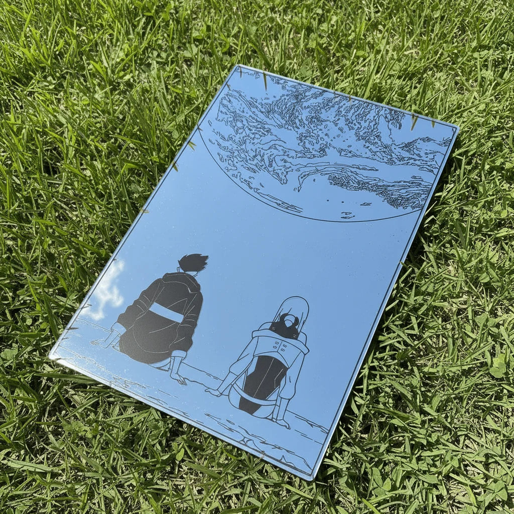 David & Lucy Moon Wall Mirror | Cyberpunk Edgerunners Decor LiquidMirror