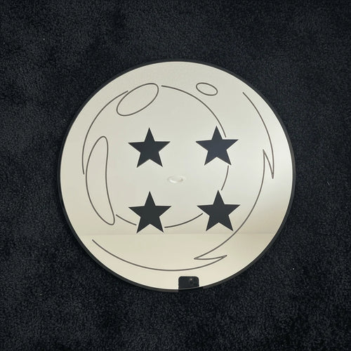 4-Star Dragon Ball Round Wall Mirror | Dragon Ball Z Anime Decor LiquidMirror