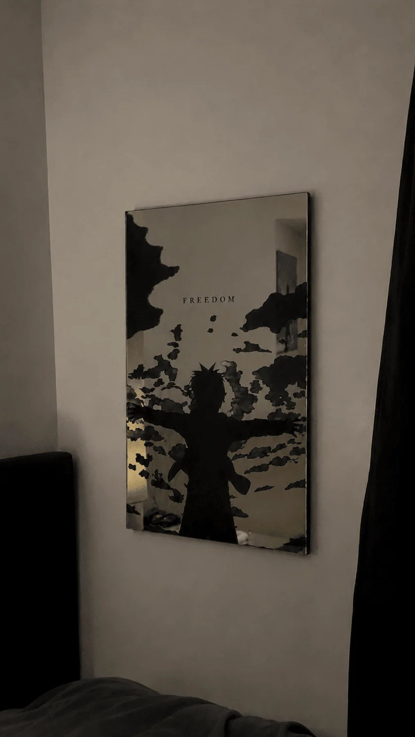 Eren Yeager "Freedom" Wall Mirror | Attack on Titan Anime Decor LiquidMirror