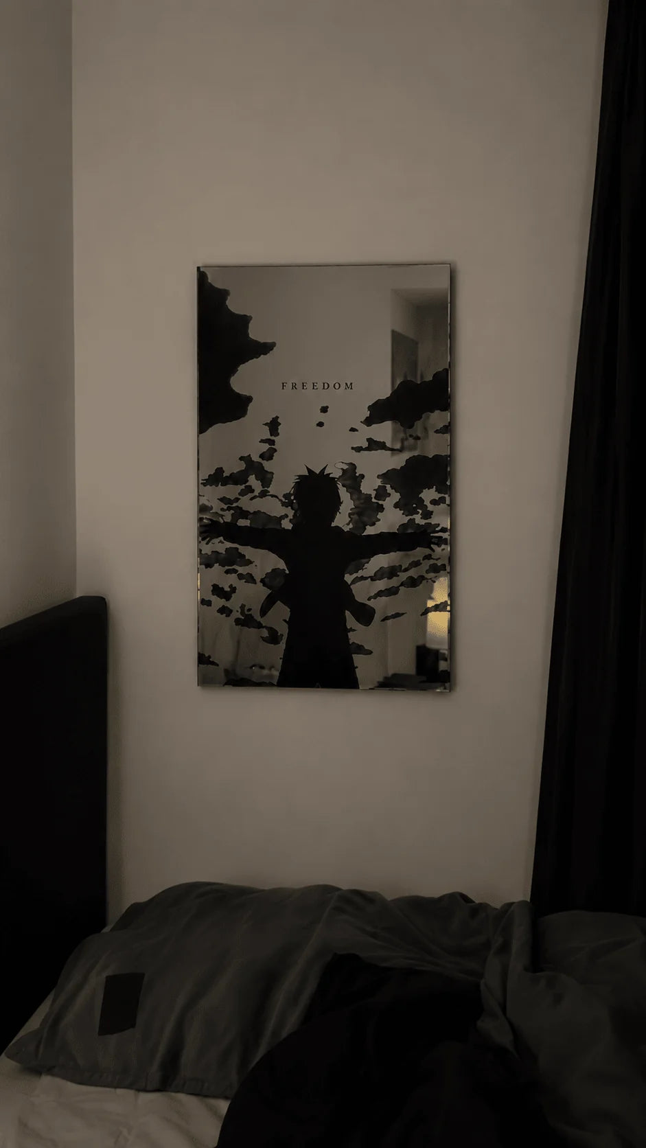 Eren Yeager "Freedom" Wall Mirror | Attack on Titan Anime Decor LiquidMirror