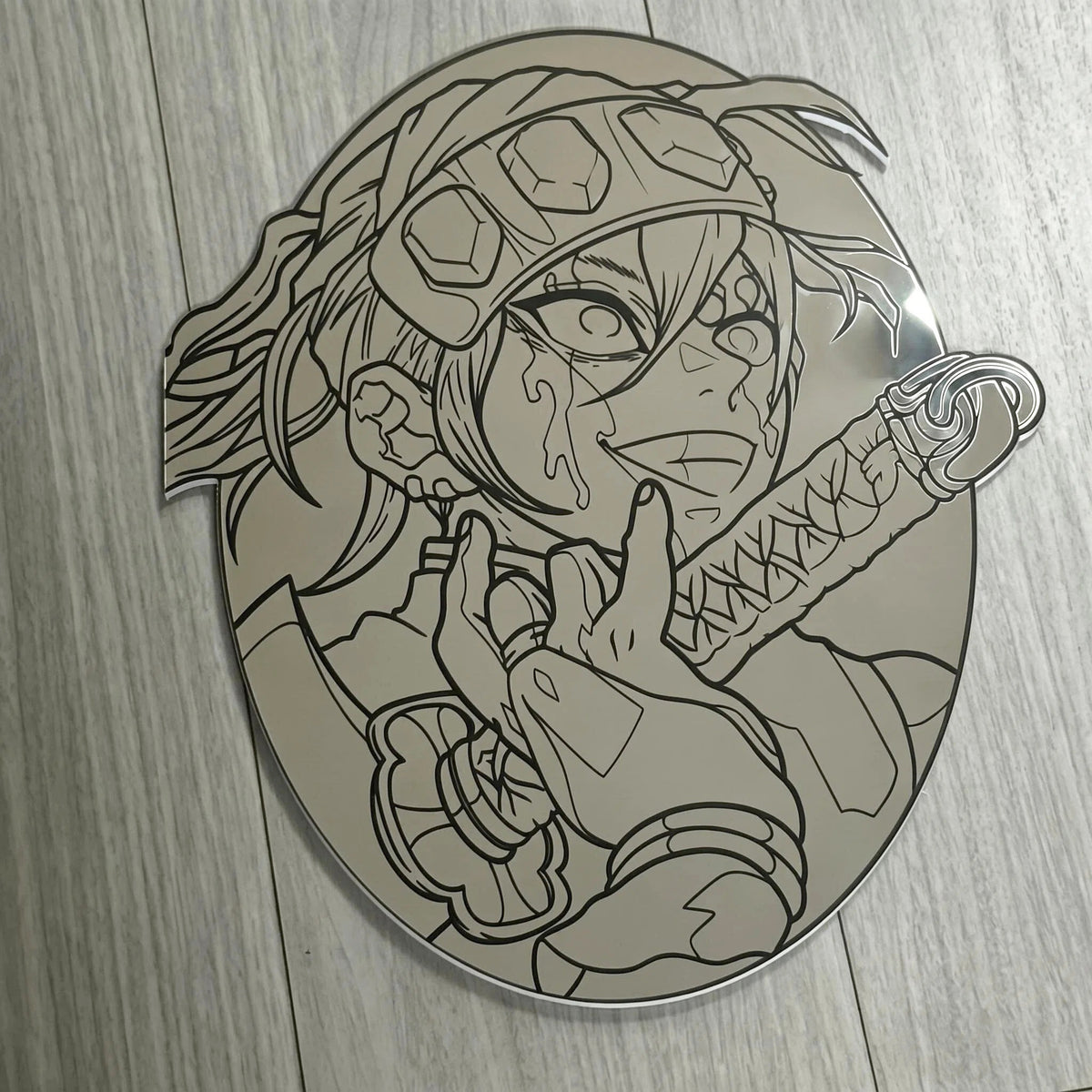 Tengen Uzui Anime Wall Mirror | Demon Slayer Hashira Decor LiquidMirror