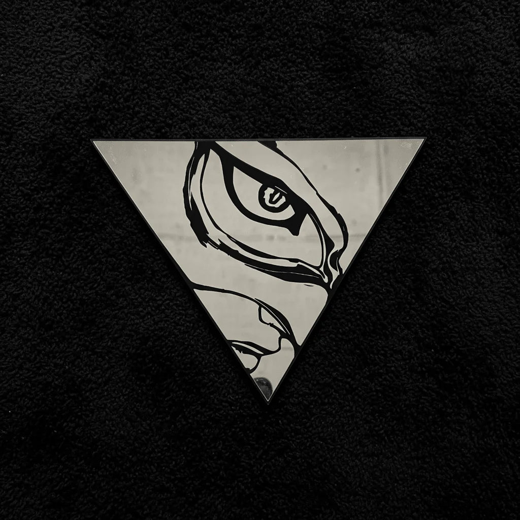 Griffith Eye Triangular Wall Mirror | Berserk Anime Decor LiquidMirror