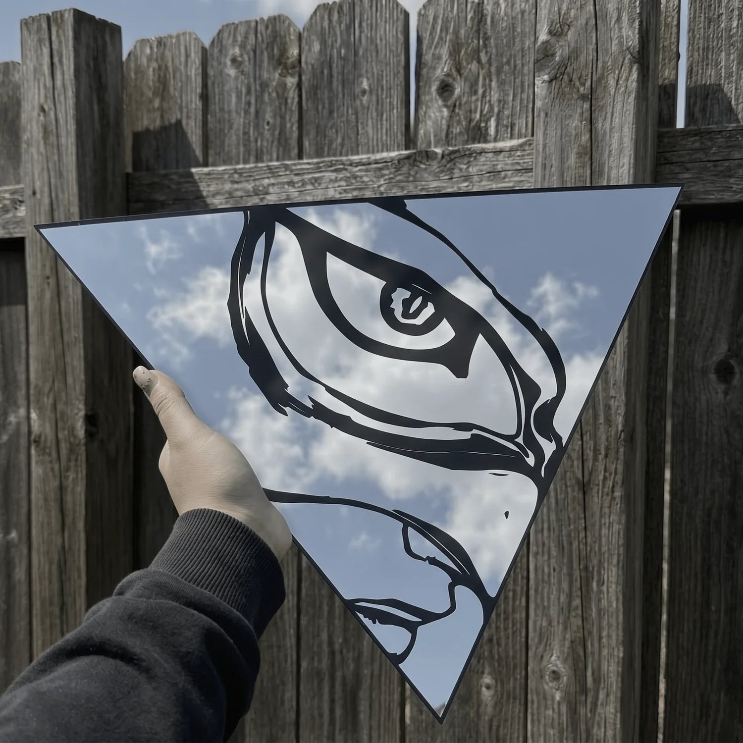 Griffith Eye Triangular Wall Mirror | Berserk Anime Decor LiquidMirror