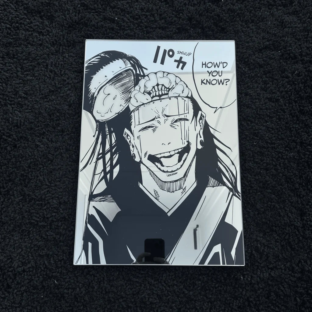 Suguru Geto / Kenjaku "How'd You Know?" Wall Mirror | Jujutsu Kaisen Anime Decor LiquidMirror