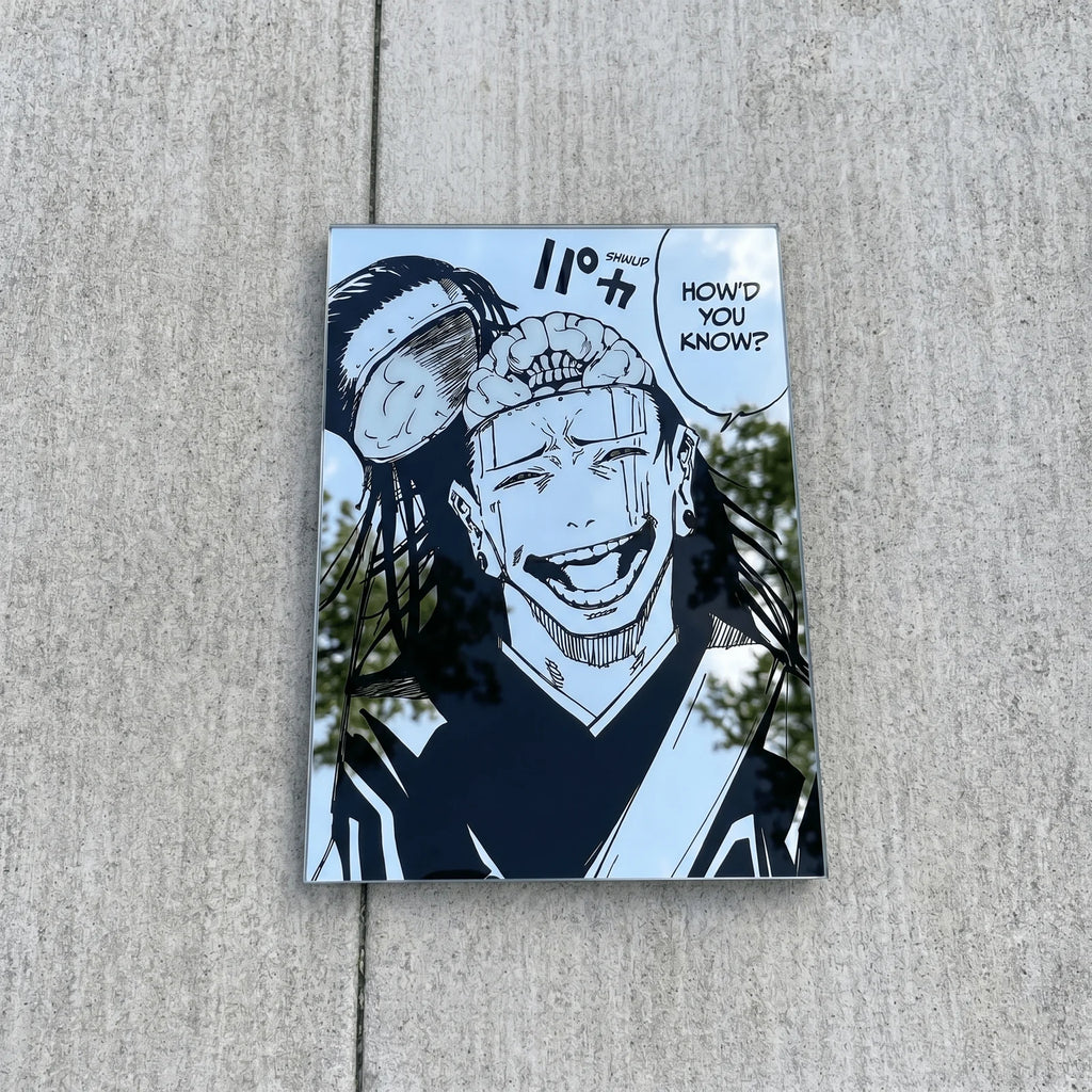 Suguru Geto / Kenjaku "How'd You Know?" Wall Mirror | Jujutsu Kaisen Anime Decor LiquidMirror