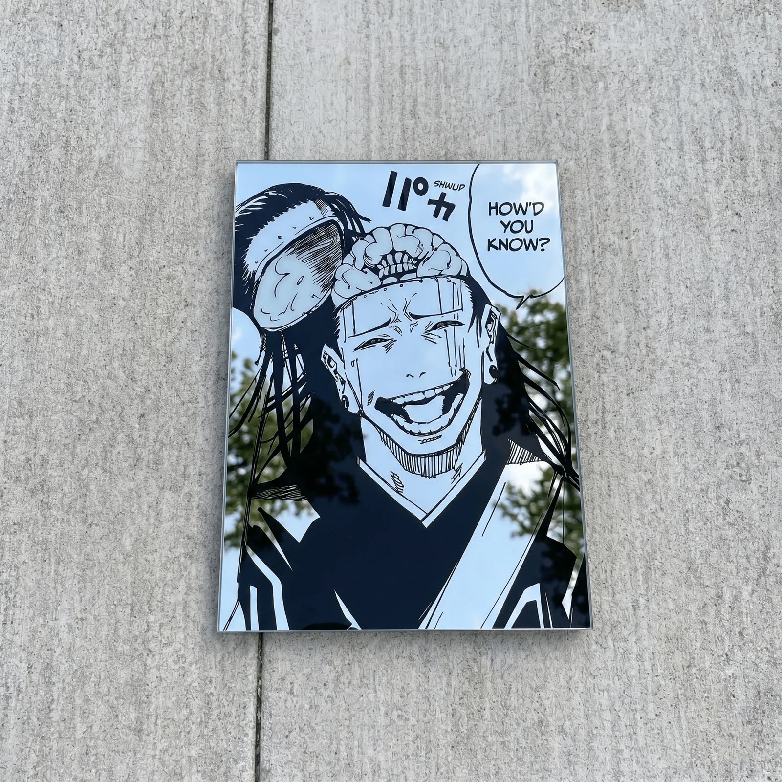 Suguru Geto / Kenjaku "How'd You Know?" Wall Mirror | Jujutsu Kaisen Anime Decor LiquidMirror