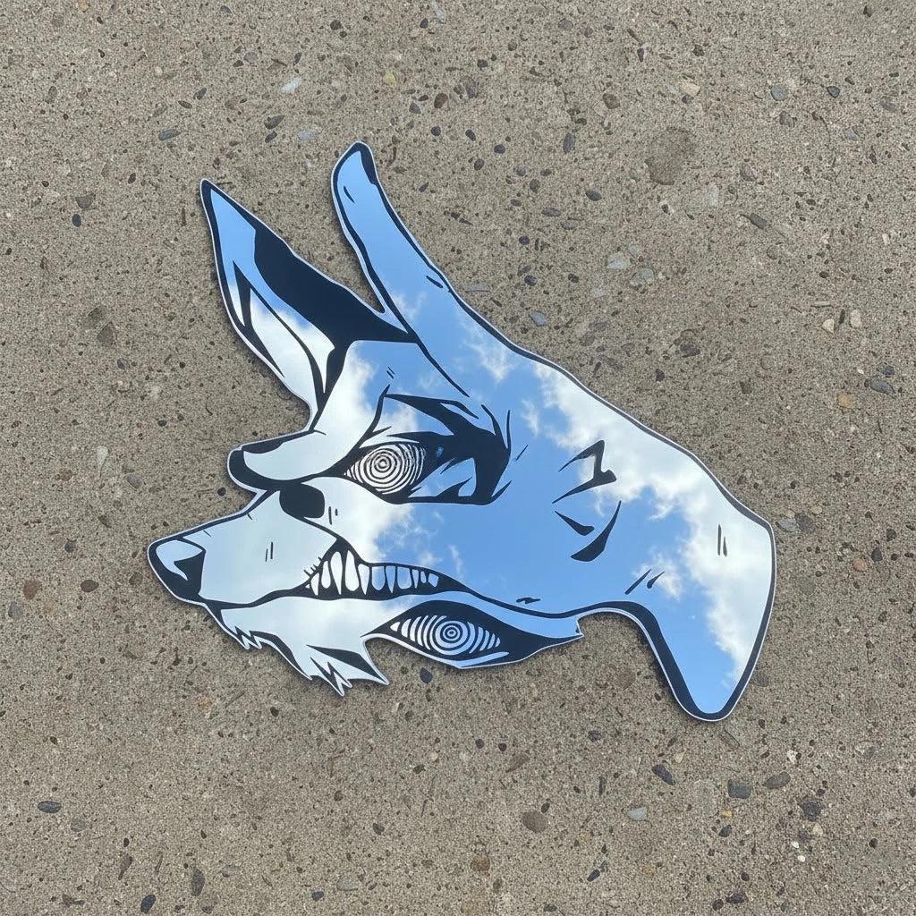 The Fox from anime and manga series Chainsaw Man: Hypno Style, Irregular Frameless Wall Decor Gift & Present - LiquidMirror