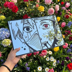 Kakashi Hatake's eyes from the anime Naruto: Frameless Manga Silhouette, Gamer Room Decor - LiquidMirror