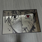 Kakashi Hatake's eyes from the anime Naruto: Frameless Manga Silhouette, Gamer Room Decor - LiquidMirror