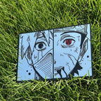 Kakashi Hatake's eyes from the anime Naruto: Frameless Manga Silhouette, Gamer Room Decor - LiquidMirror
