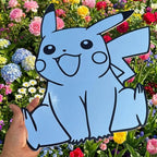Kawaii Pikachu Pokemon Mirror: Cute Frameless Gamer Room Decor Gift - LiquidMirror