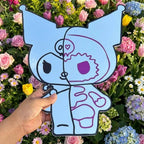 Lightweight Cute Cartoon Irregular Shape Anime Mirror Kuro-mi Design Modern Wall Mirror for Home Decor Birthday Gift - LiquidMirror