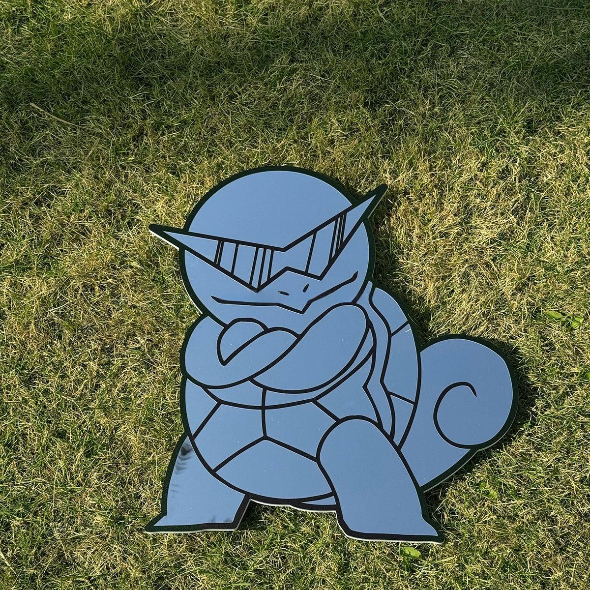 Squirtle Pokemon Mirror: Anime Room Decor, Shatterproof Polymer - LiquidMirror