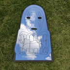 Anime No-Face Mirror: Irregular Silhouette, Shatterproof Polymer - LiquidMirror