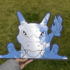 Charizard Mirror (Pokémon) | Frameless Manga Silhouette, Gamer Room Decor - LiquidMirror