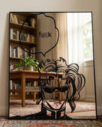 Noriaki Kakyoin from the anime and manga series JoJo's Bizarre Adventure: Frameless Manga Silhouette, Gamer Room Decor - LiquidMirror