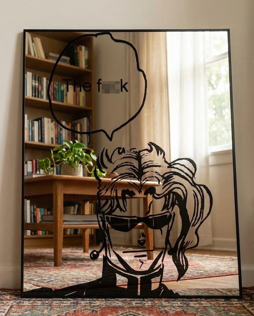 Noriaki Kakyoin from the anime and manga series JoJo's Bizarre Adventure: Frameless Manga Silhouette, Gamer Room Decor - LiquidMirror