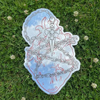 Heart & Chain Frameless Mirror - Modern Anime Room Decor - LiquidMirror