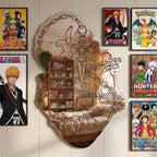 Heart & Chain Frameless Mirror - Modern Anime Room Decor - LiquidMirror
