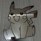 Kawaii Pikachu Pokemon Mirror: Cute Frameless Gamer Room Decor Gift - LiquidMirror