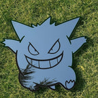 Anime Gengar Pokemon Mirror: Frameless Manga Silhouette, Gamer Room Decor - LiquidMirror