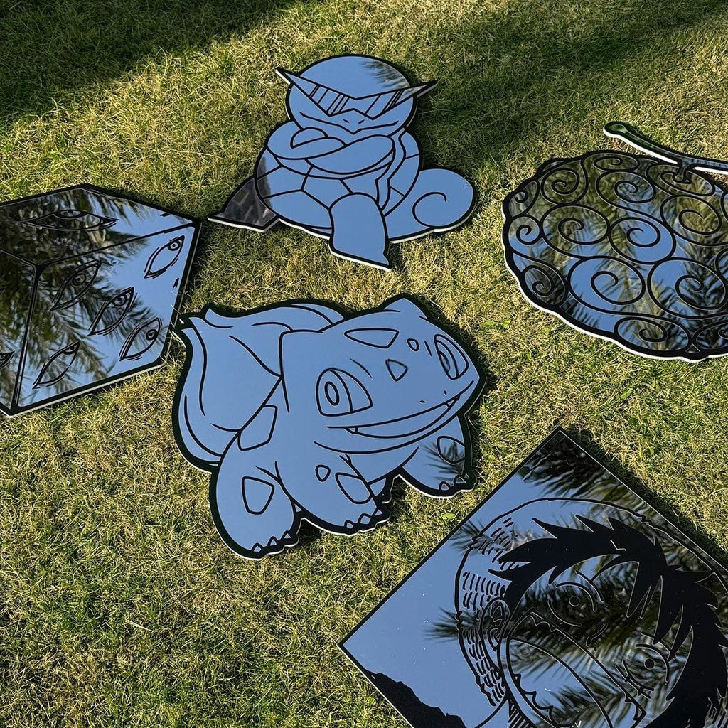 Squirtle Pokemon Mirror: Anime Room Decor, Shatterproof Polymer - LiquidMirror