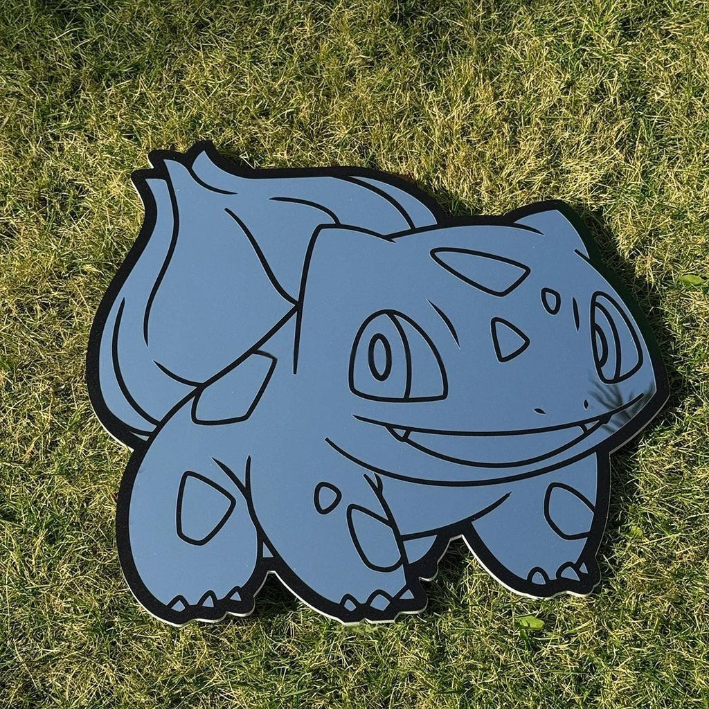 Bulbasaur Pokemon Mirror: Anime Gamer Room Decor, Shatterproof Polymer - LiquidMirror