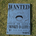 One Piece Wanted Monkey D. Luffy Poster Mirror - Anime Room Decor - LiquidMirror