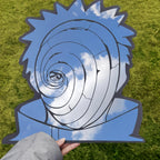 Obito Uchiha (from the anime Naruto): Irregular Frameless Floating Wall Decor Mirror - LiquidMirror