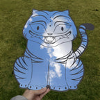 Tiger Anime Mirror: Kpop Demon Hunter, Frameless Gamer Room Decor - LiquidMirror