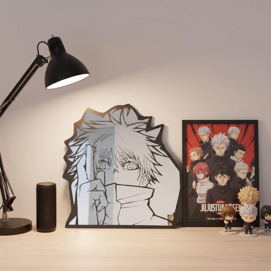 Wholesale JJK GOJO Custom Irregular Shape Anime Durable Wall Mirror - LiquidMirror