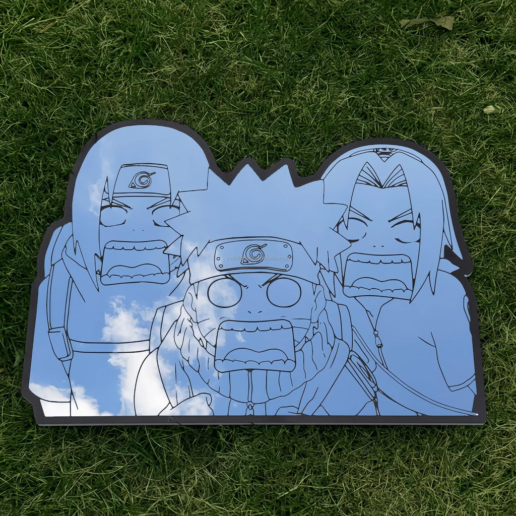 Lightweight Unbreakable Sturdy and Durable Nar-uto Anime Irregular Shape Mirror Custom Wall Decor Mirror - LiquidMirror