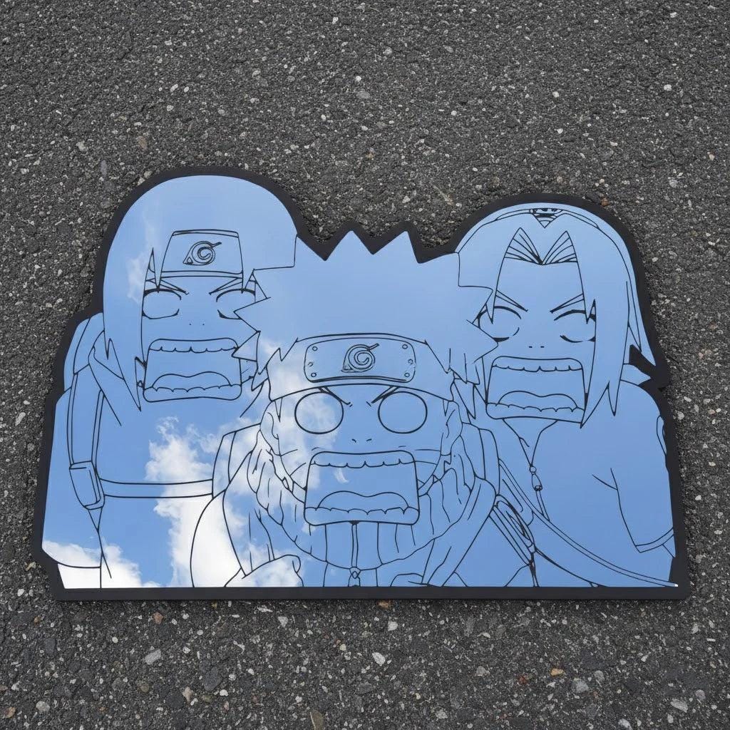 Lightweight Unbreakable Sturdy and Durable Nar-uto Anime Irregular Shape Mirror Custom Wall Decor Mirror - LiquidMirror