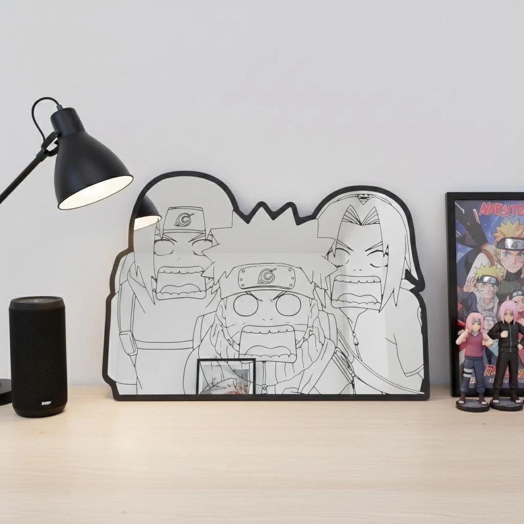 Lightweight Unbreakable Sturdy and Durable Nar-uto Anime Irregular Shape Mirror Custom Wall Decor Mirror - LiquidMirror