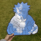 Naruto Anime Mirror: Frameless Manga Silhouette, Gamer Room Decor - LiquidMirror